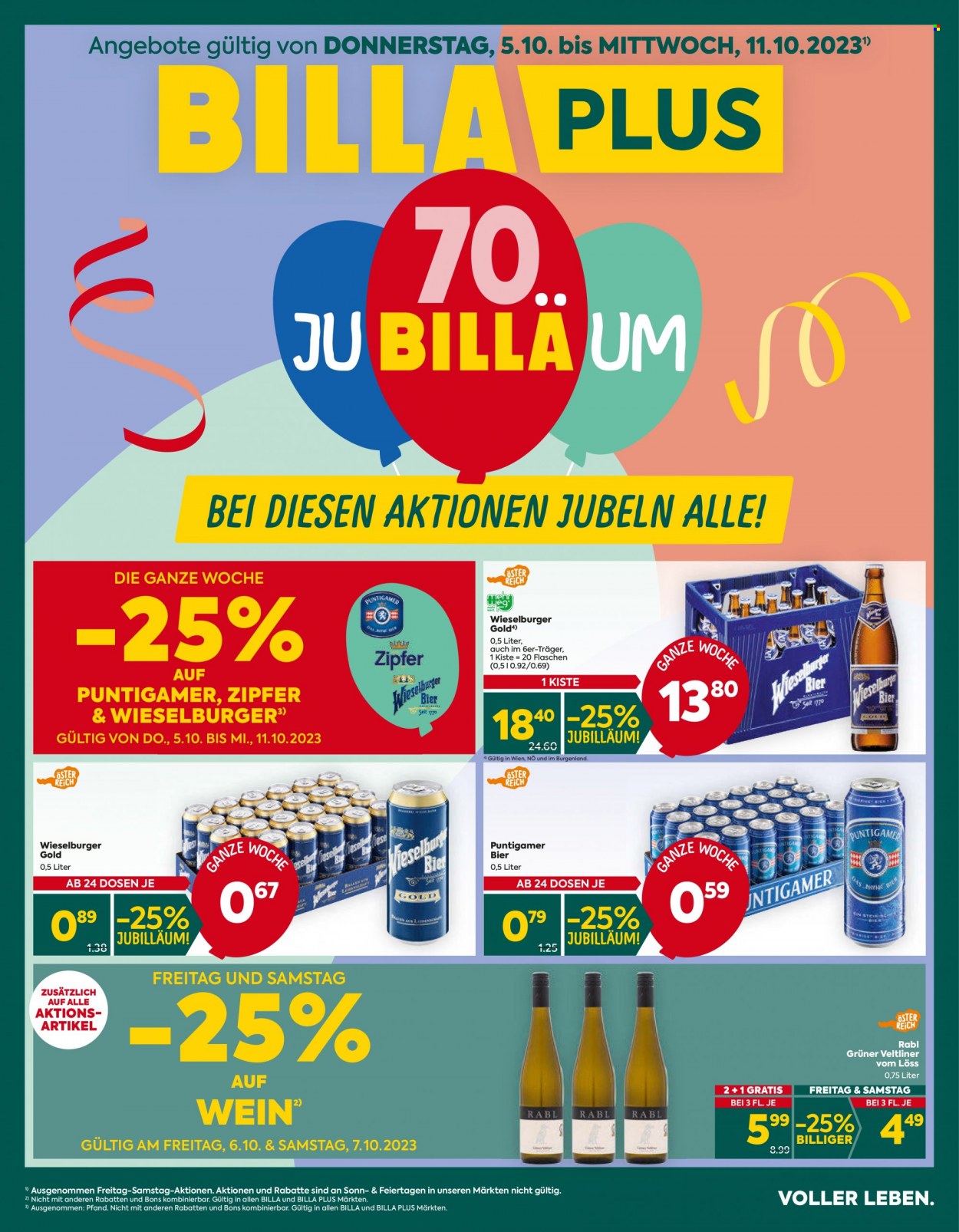 Angebote Billa Plus - 5.10.2023 - 11.10.2023. Seite 1