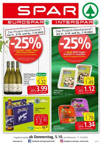 Angebote SPAR - 5.10.2023 - 11.10.2023.