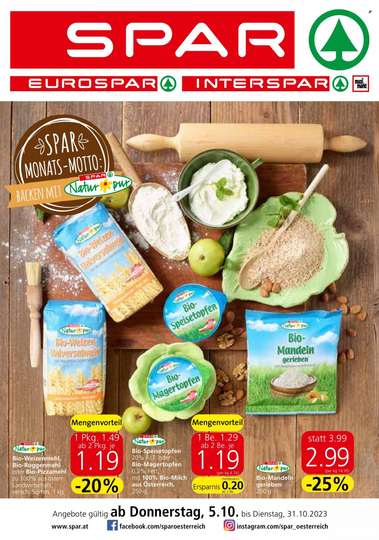 Angebote SPAR - 5.10.2023 - 31.10.2023. Seite 1