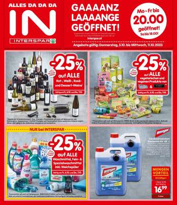 Leták INTERSPAR - 5.10.2023 - 11.10.2023.