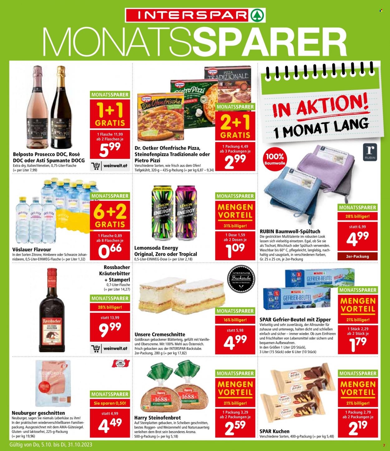 Angebote INTERSPAR - 5.10.2023 - 11.10.2023. Seite 7
