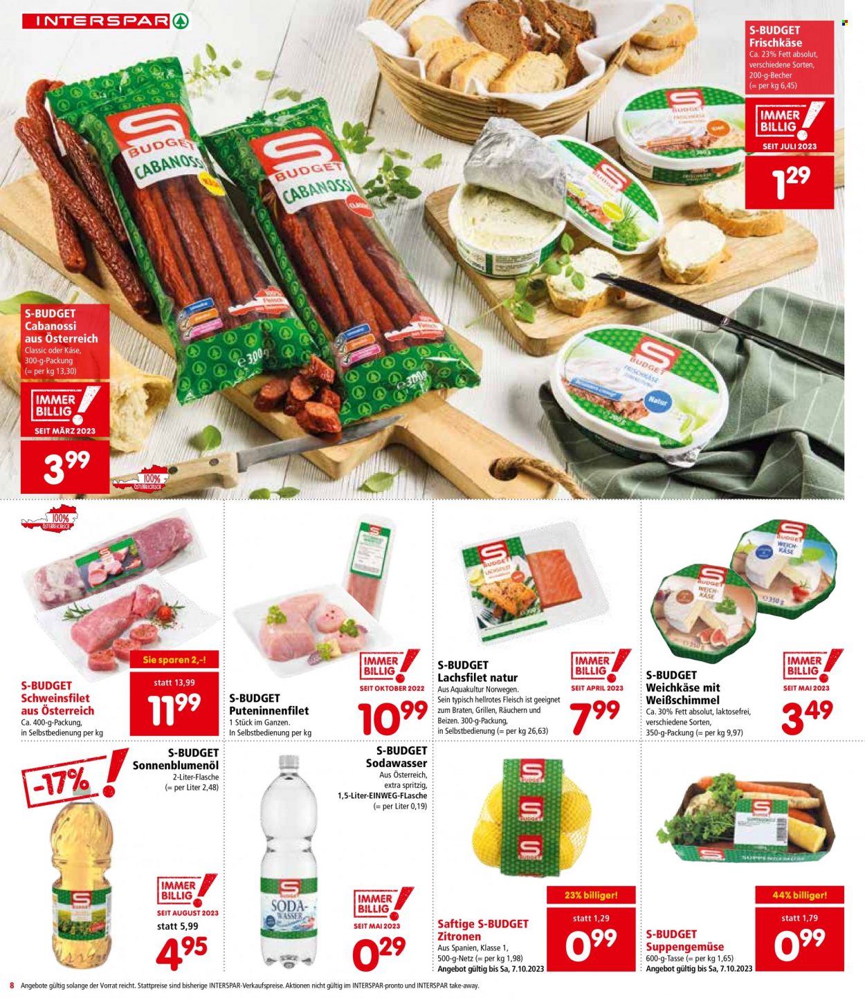 Angebote INTERSPAR - 5.10.2023 - 11.10.2023. Seite 8