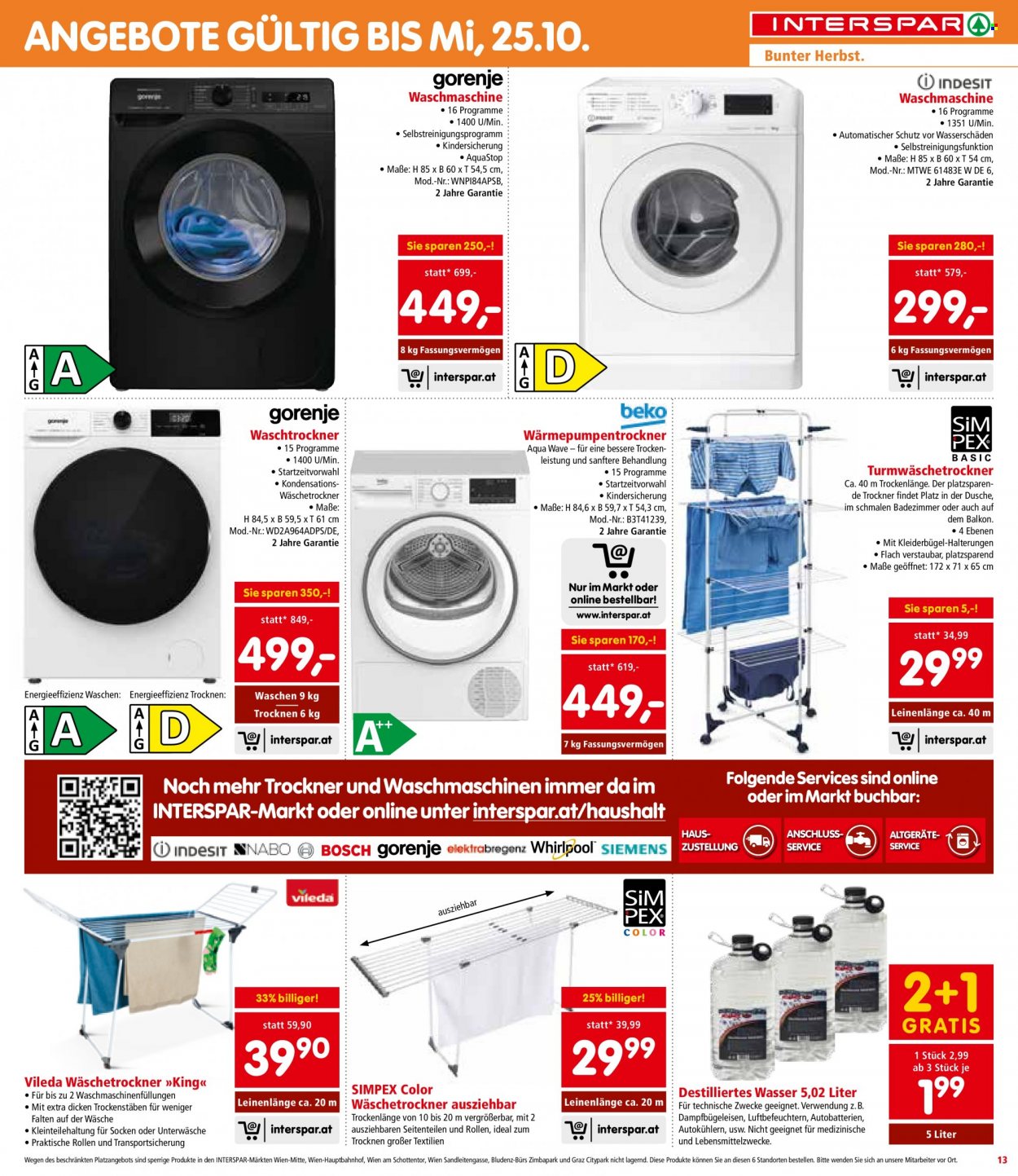 Angebote INTERSPAR - 5.10.2023 - 11.10.2023. Seite 13