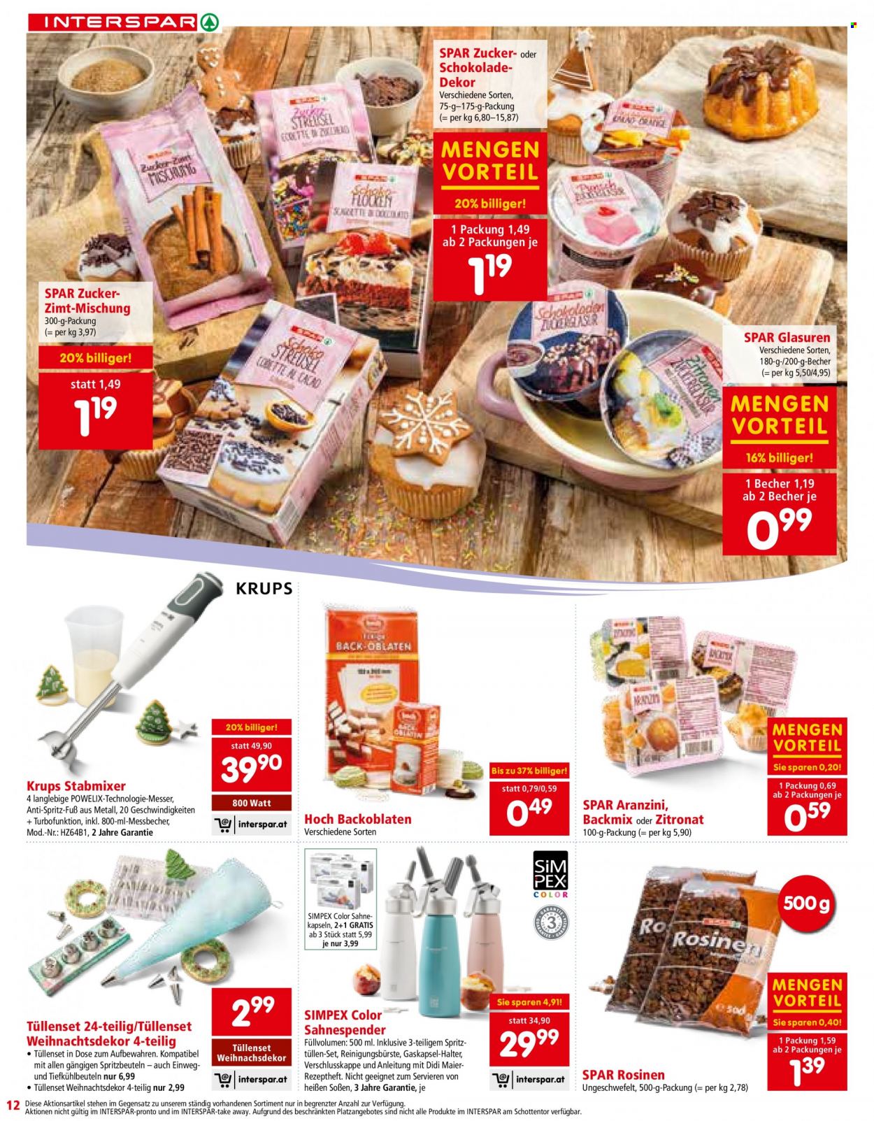 Angebote INTERSPAR - 5.10.2023 - 16.12.2023. Seite 12