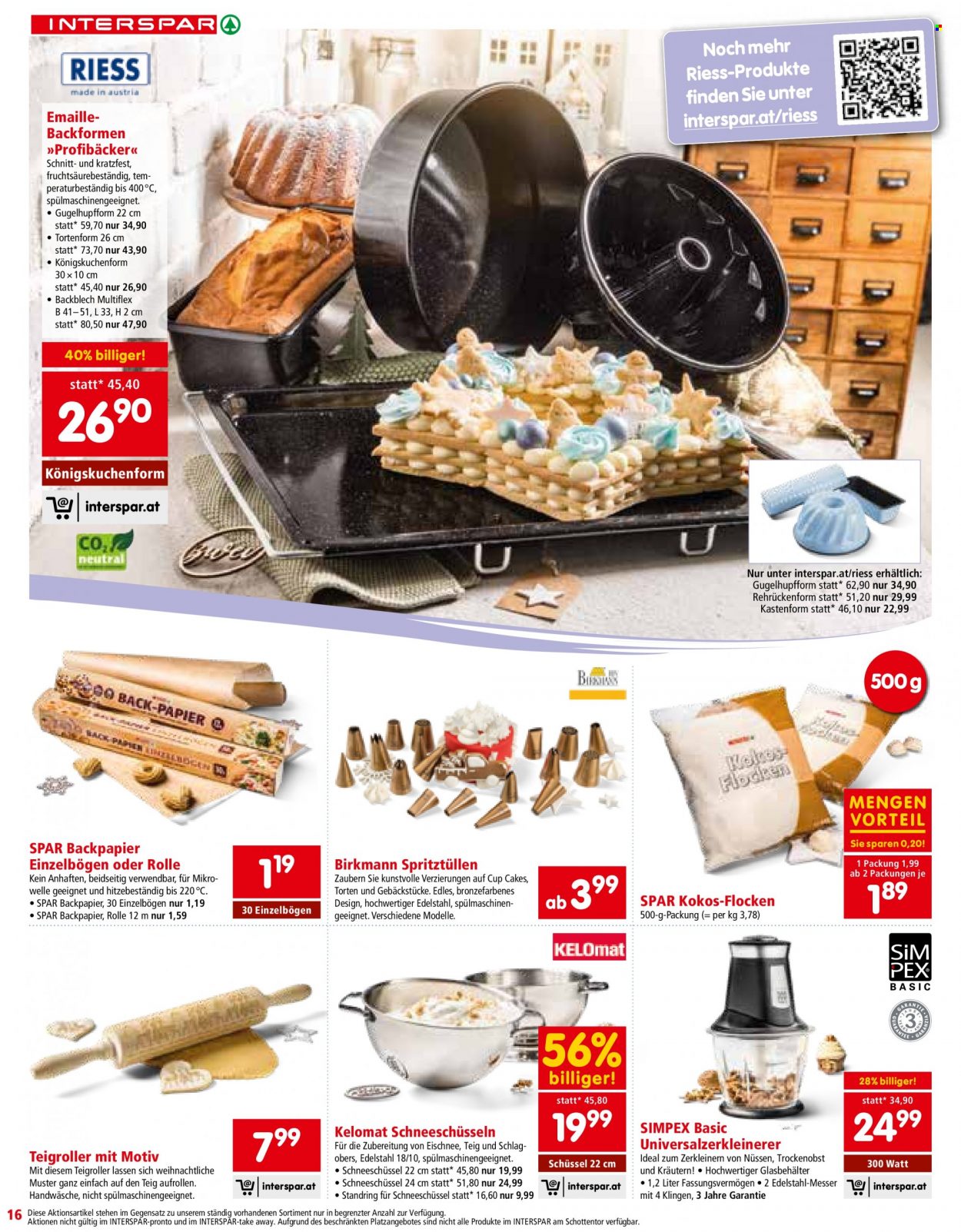 Angebote INTERSPAR - 5.10.2023 - 16.12.2023. Seite 16