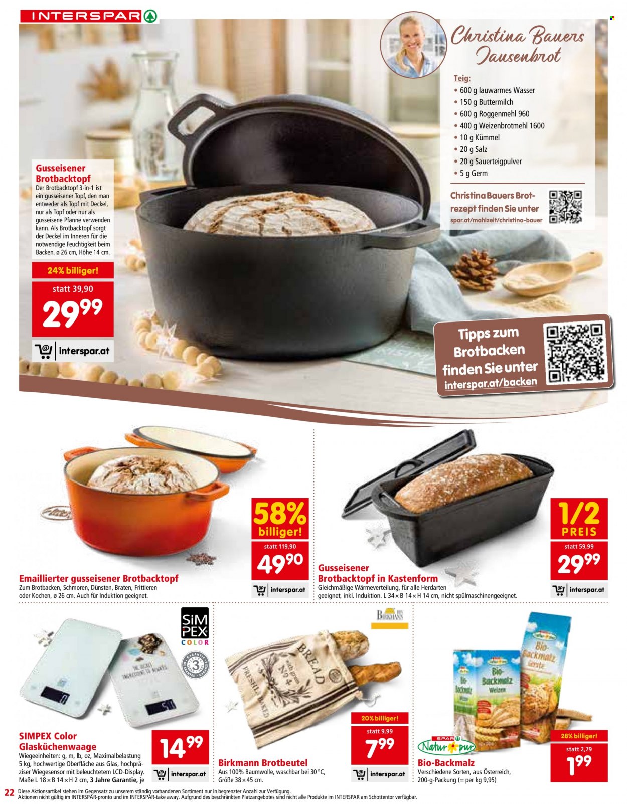 Angebote INTERSPAR - 5.10.2023 - 16.12.2023. Seite 22