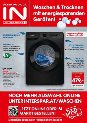 Angebote INTERSPAR - 21.9.2023 - 3.1.2024.