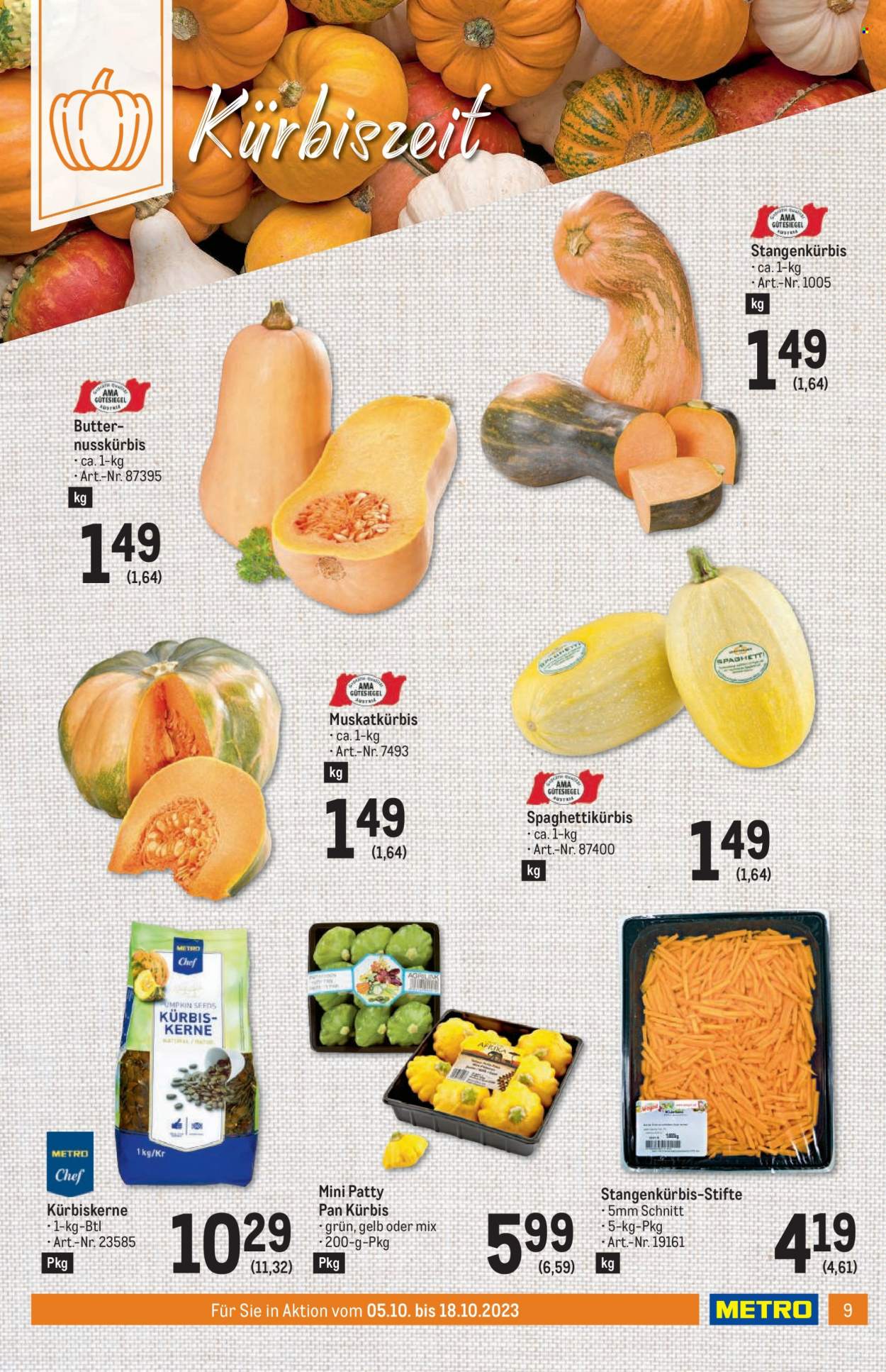 Angebote Metro - 5.10.2023 - 18.10.2023. Seite 9