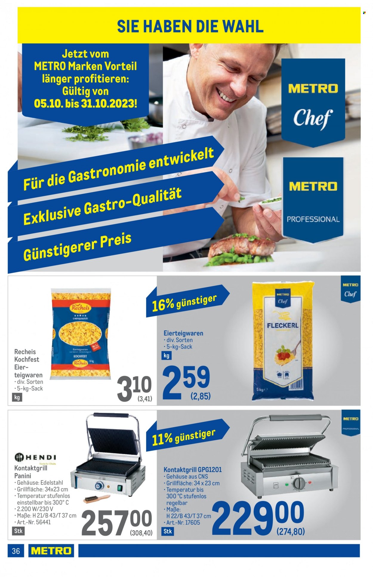 Angebote Metro - 5.10.2023 - 18.10.2023. Seite 36