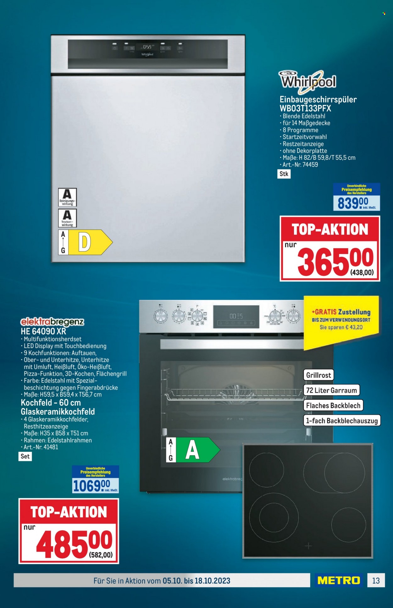 Angebote Metro - 5.10.2023 - 18.10.2023. Seite 13