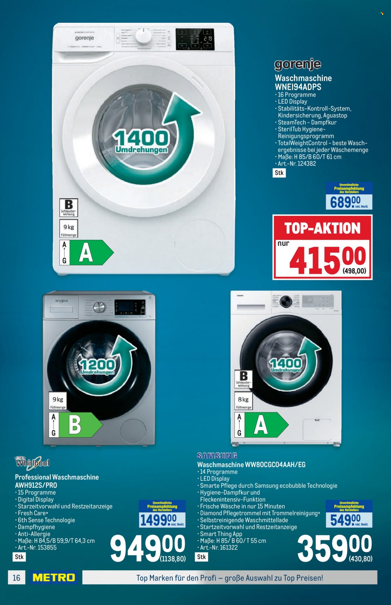 Angebote Metro - 5.10.2023 - 18.10.2023. Seite 16
