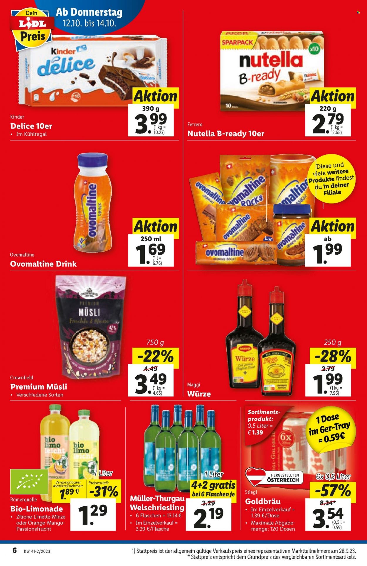 Angebote Lidl - 12.10.2023 - 18.10.2023. Seite 6