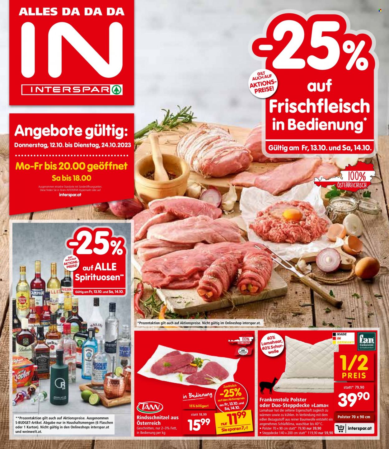 Angebote INTERSPAR - 12.10.2023 - 24.10.2023. Seite 1