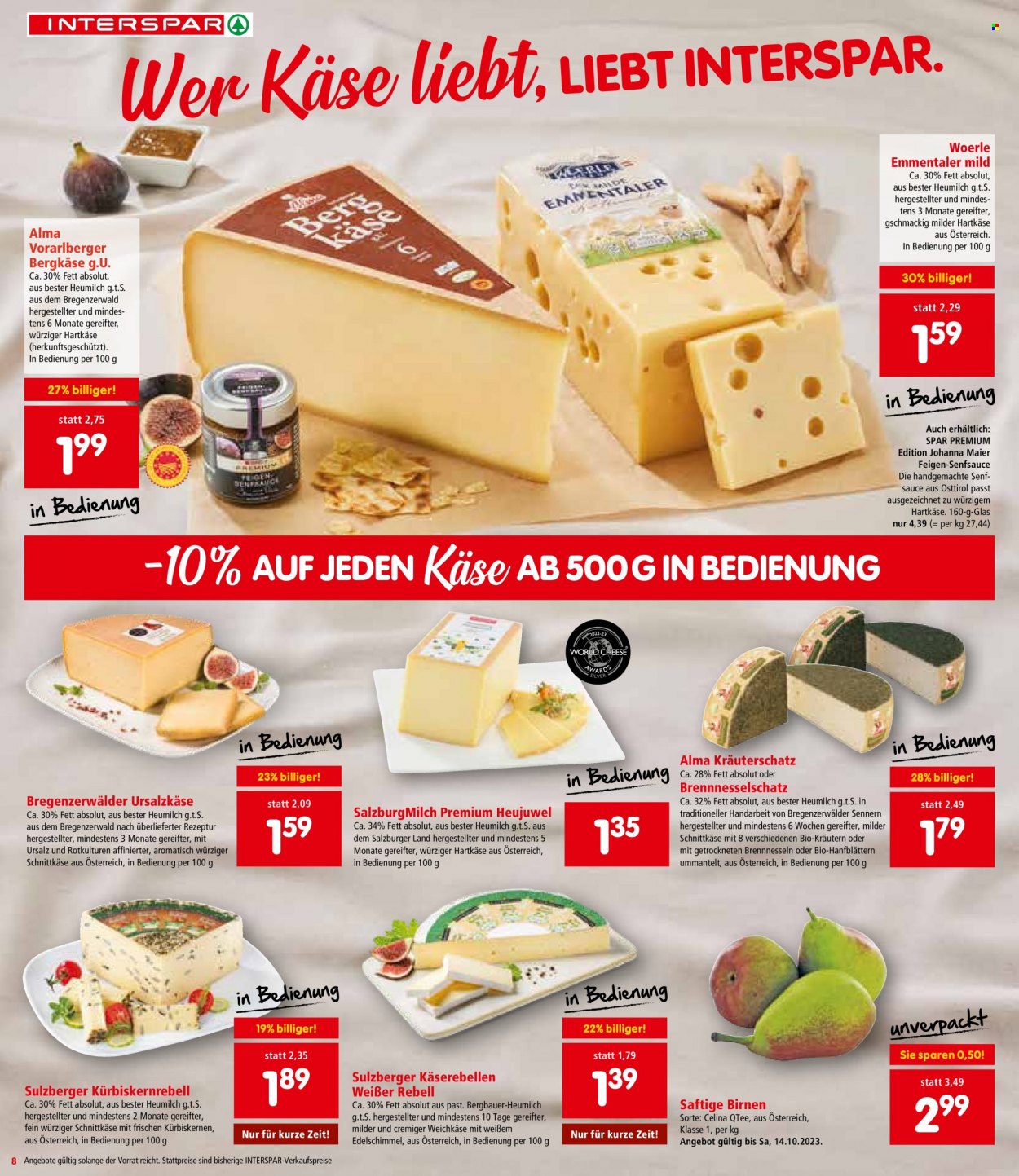 Angebote INTERSPAR - 12.10.2023 - 24.10.2023. Seite 8