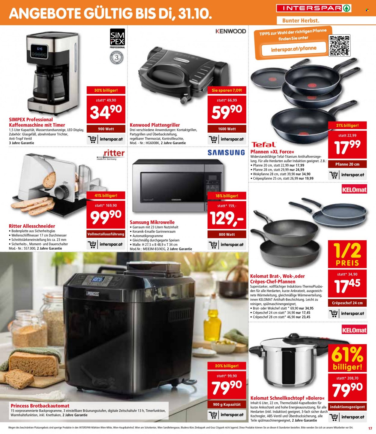 Angebote INTERSPAR - 12.10.2023 - 24.10.2023. Seite 17