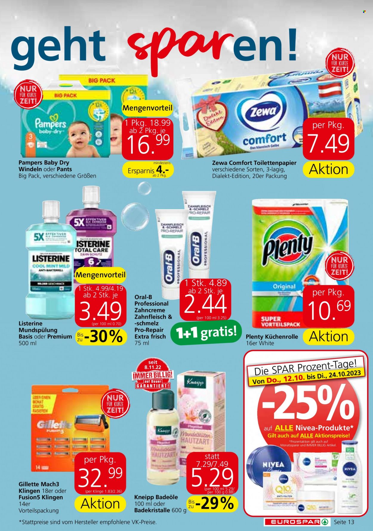 Angebote EUROSPAR - 12.10.2023 - 24.10.2023. Seite 13