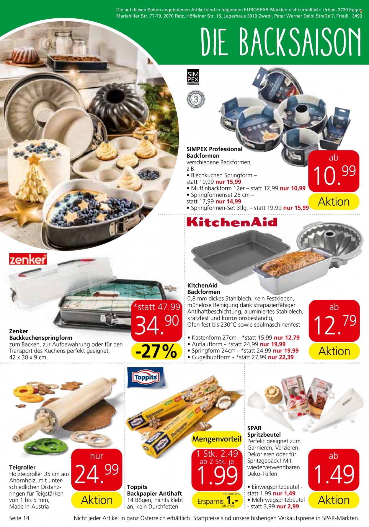 Angebote EUROSPAR - 12.10.2023 - 24.10.2023. Seite 14