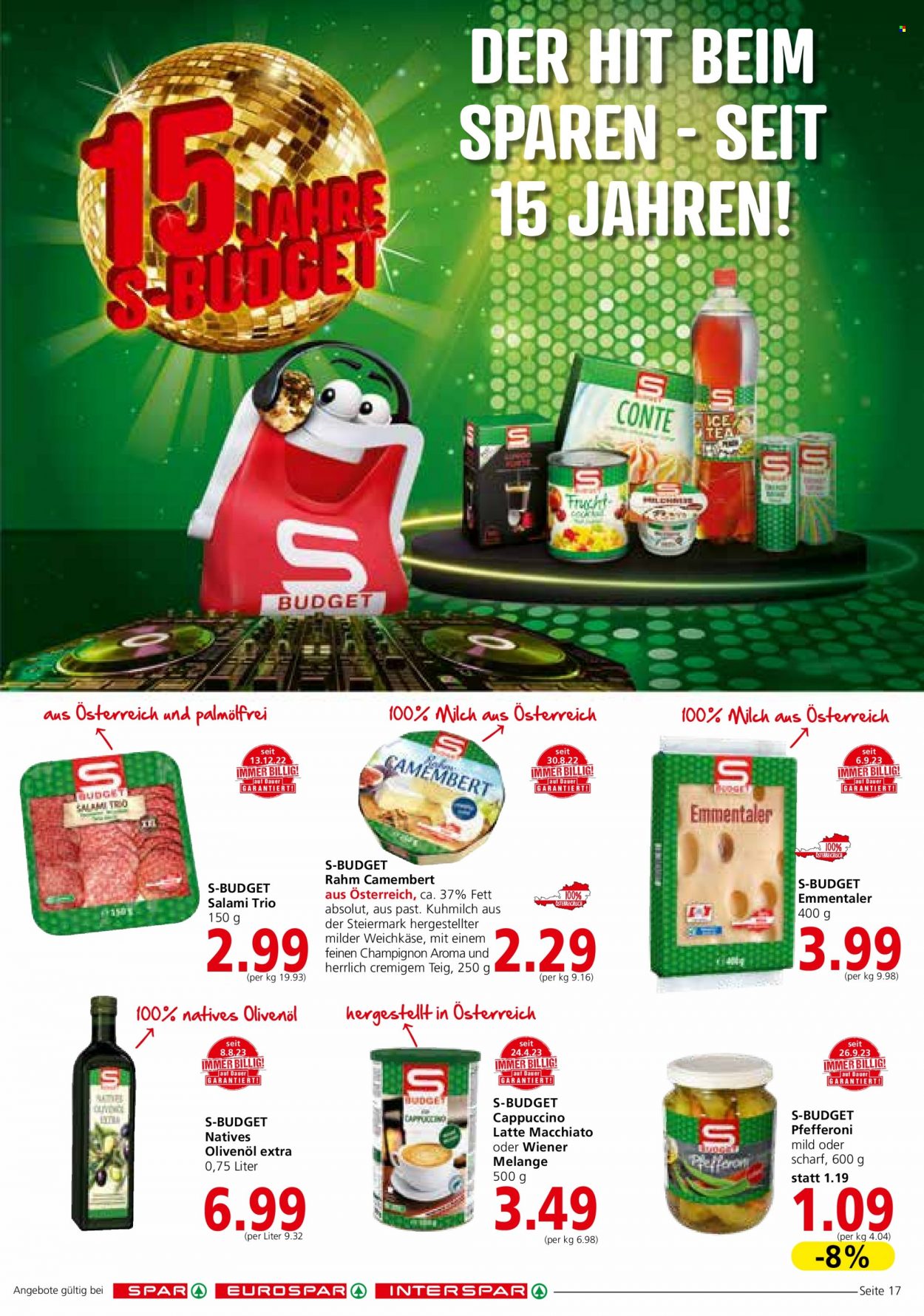 Angebote SPAR - 12.10.2023 - 24.10.2023. Seite 17