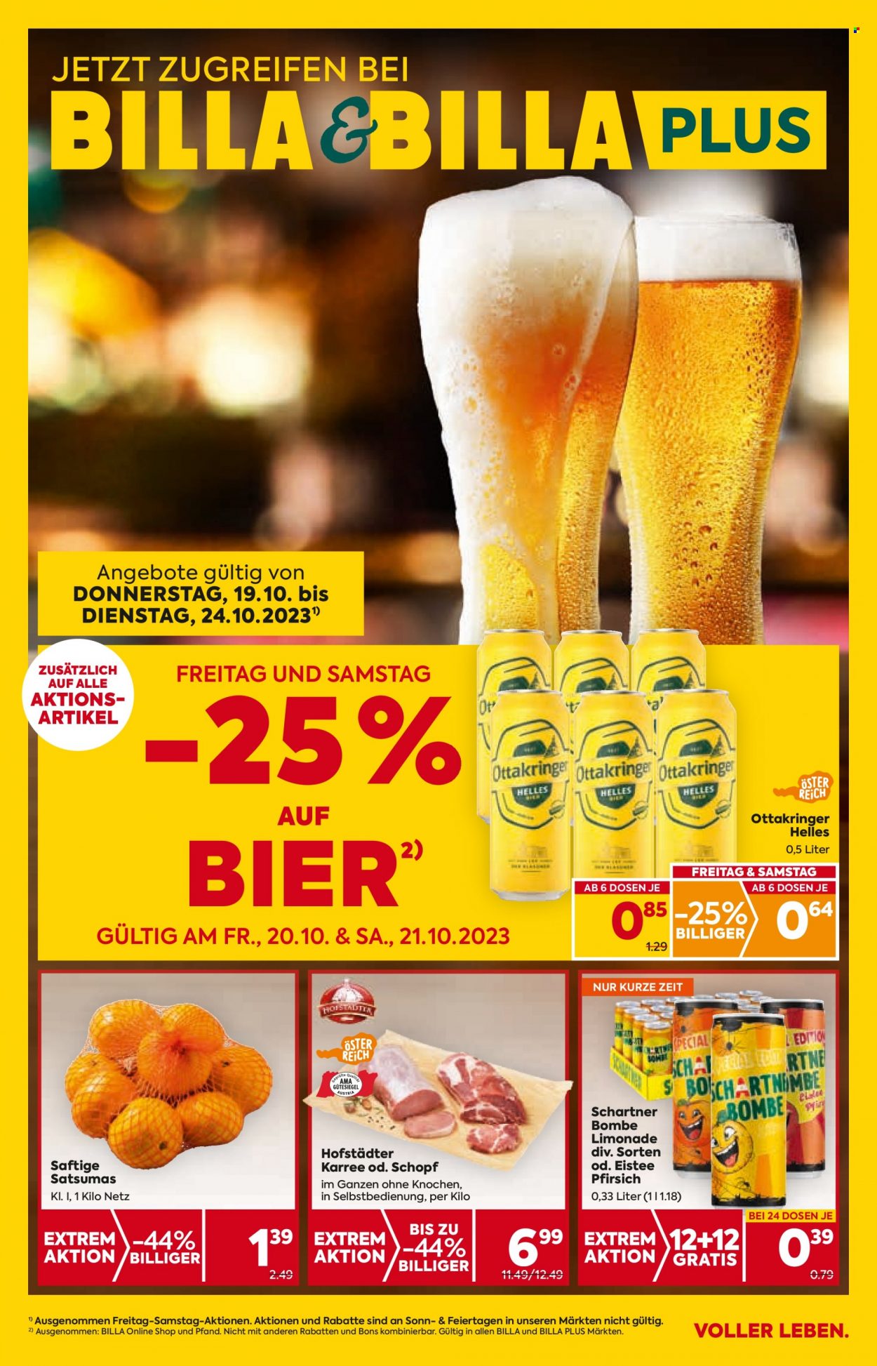 Angebote Billa - 19.10.2023 - 24.10.2023. Seite 1
