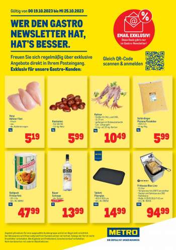 Angebote Metro - 19.10.2023 - 25.10.2023.