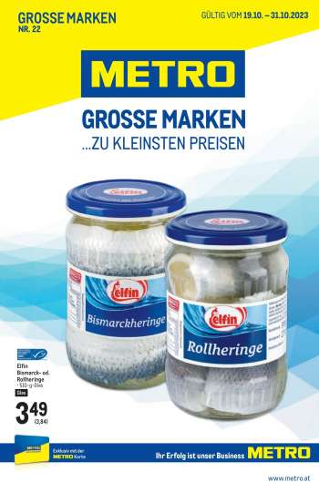 Angebote Metro - 19.10.2023 - 31.10.2023.