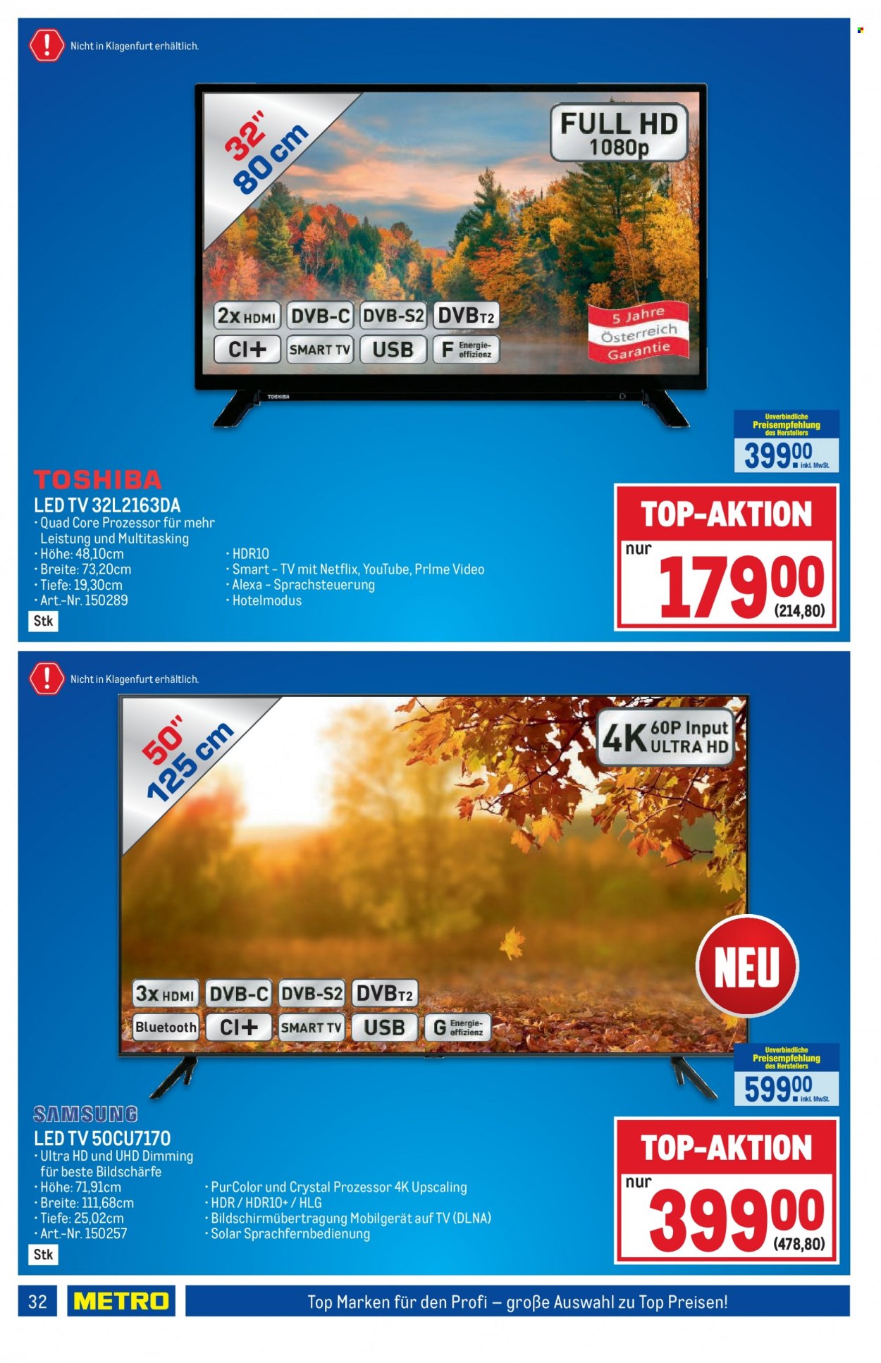 Angebote Metro - 19.10.2023 - 31.10.2023. Seite 32