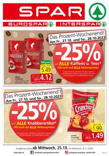 Angebote SPAR - 25.10.2023 - 8.11.2023.