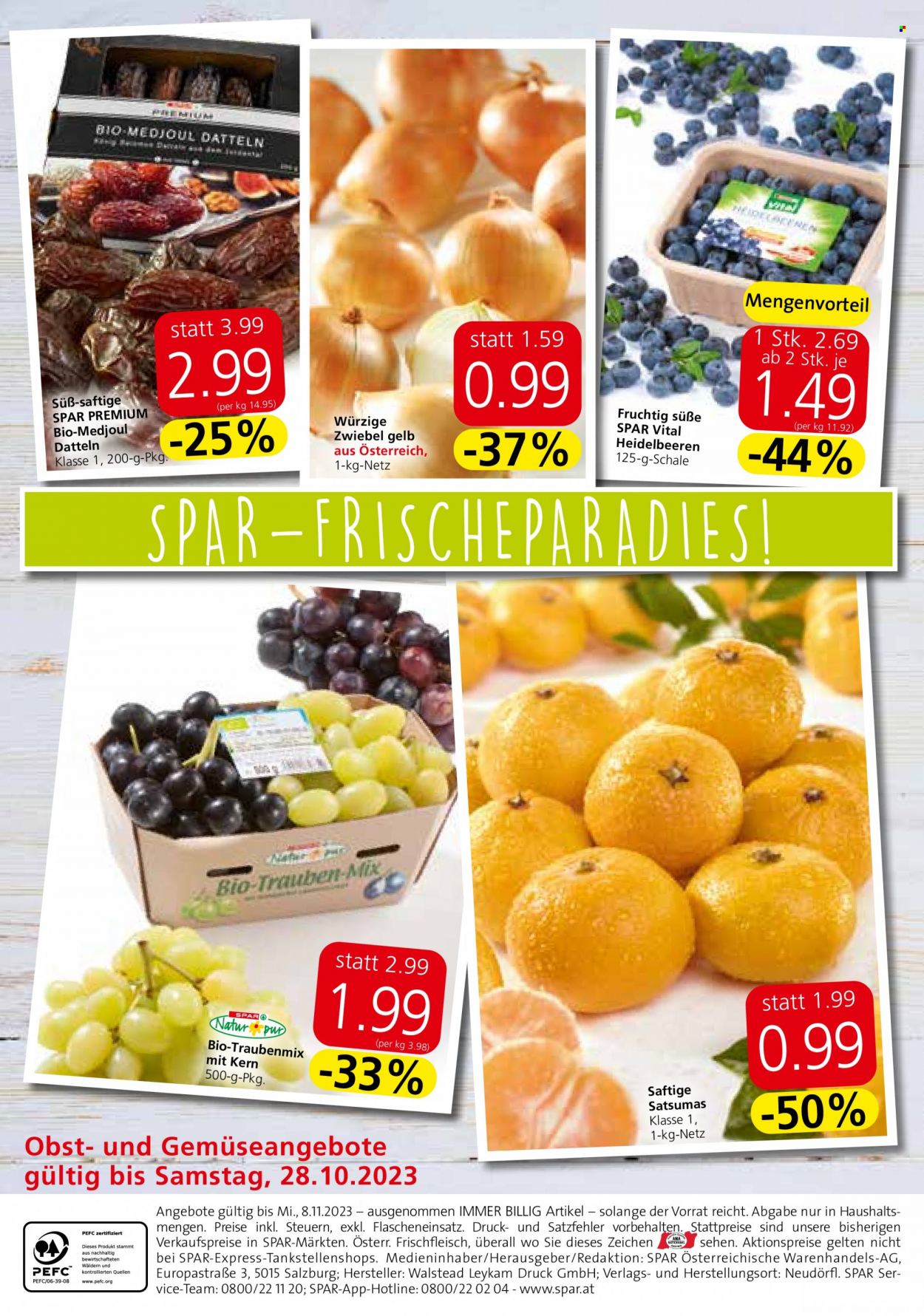 Angebote SPAR - 25.10.2023 - 8.11.2023. Seite 20