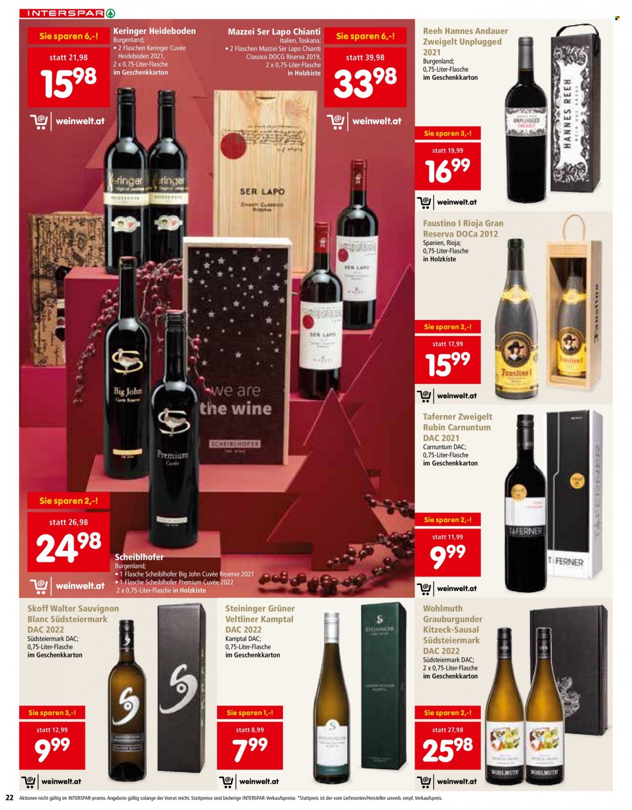 Angebote INTERSPAR - 19.12.2023 - 23.12.2023. Seite 22