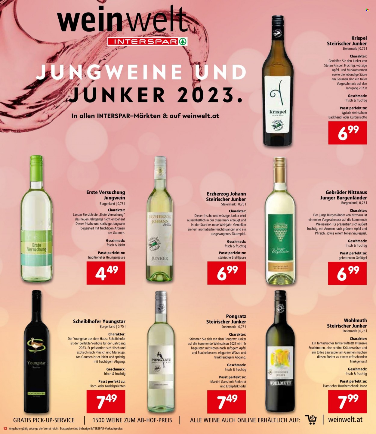 Angebote INTERSPAR - 25.10.2023 - 8.11.2023. Seite 12