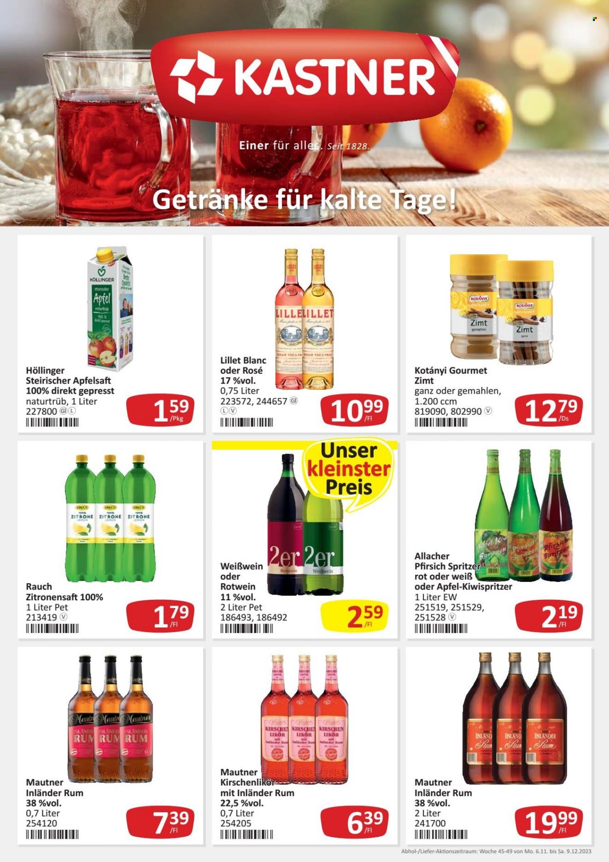 Angebote KASTNER - 6.11.2023 - 9.12.2023. Seite 1
