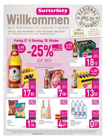 Angebote Sutterlüty - 26.10.2023 - 1.11.2023.