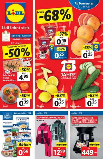 Angebote Lidl - 2.11.2023 - 8.11.2023.