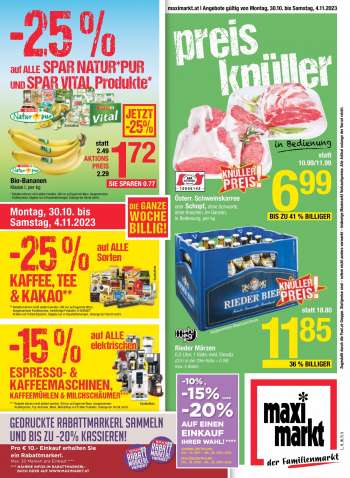 Angebote Maximarkt - 30.10.2023 - 4.11.2023.