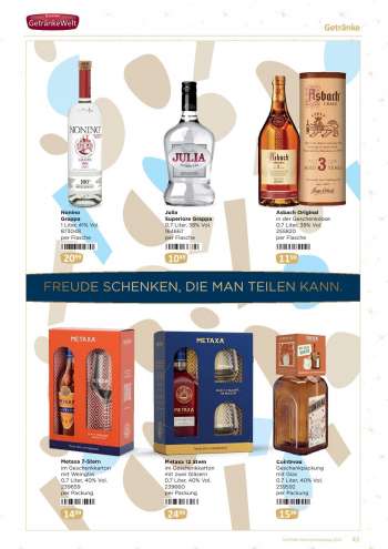 thumbnail - Julia Superiore Grappa % Vol 0,7 Liter , 38 164667 per Flasche