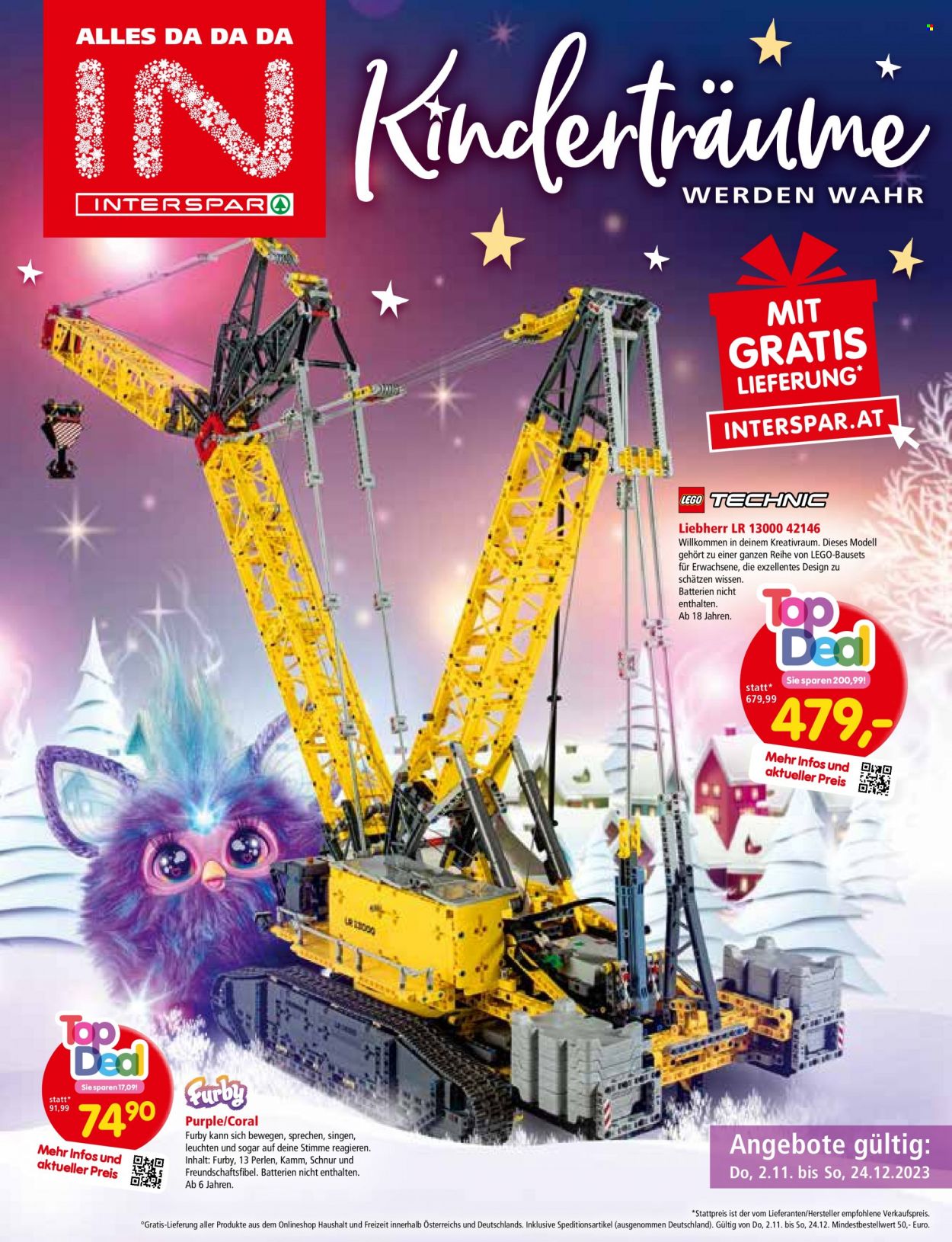 Angebote INTERSPAR - 2.11.2023 - 24.12.2023. Seite 1