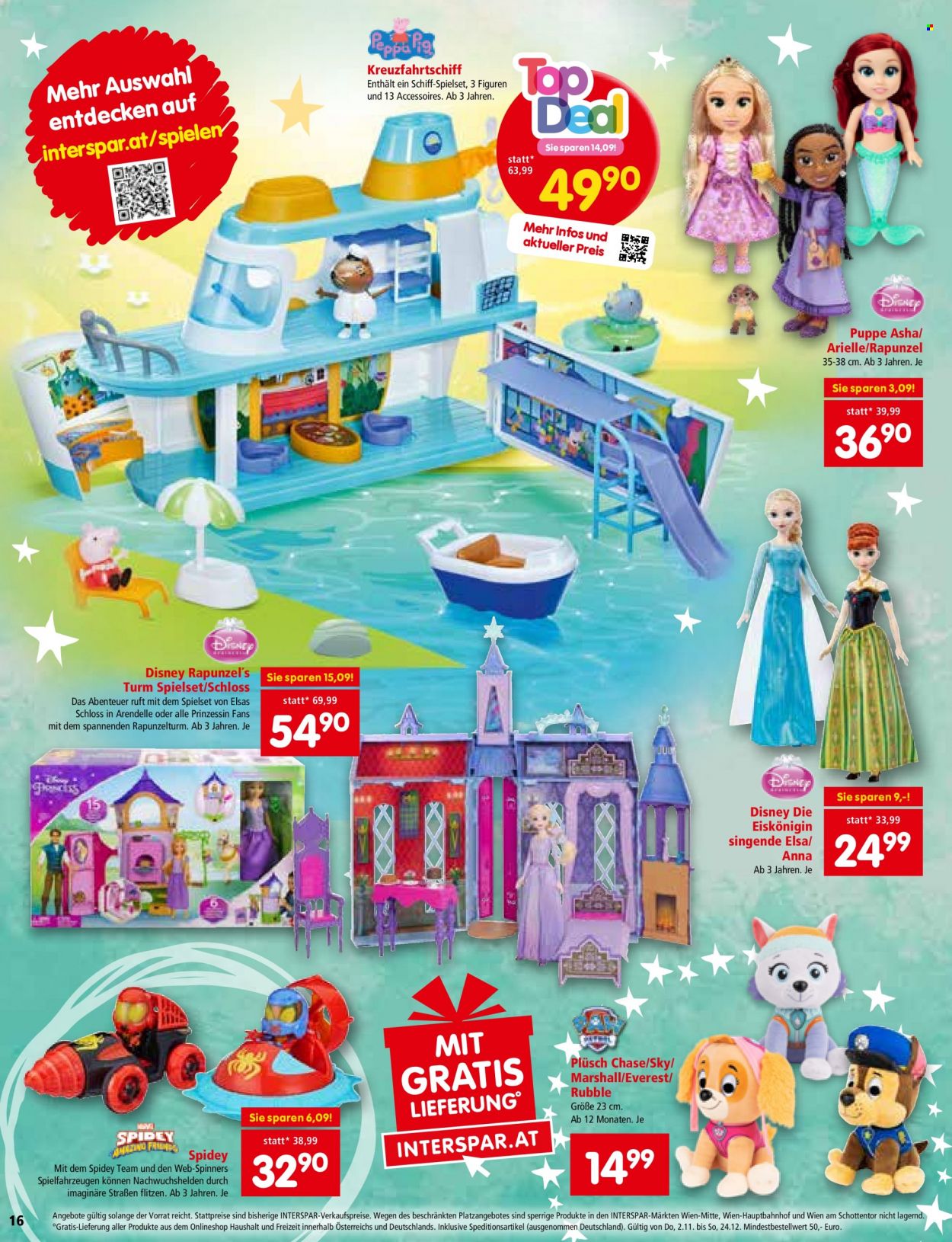 Angebote INTERSPAR - 2.11.2023 - 24.12.2023. Seite 16