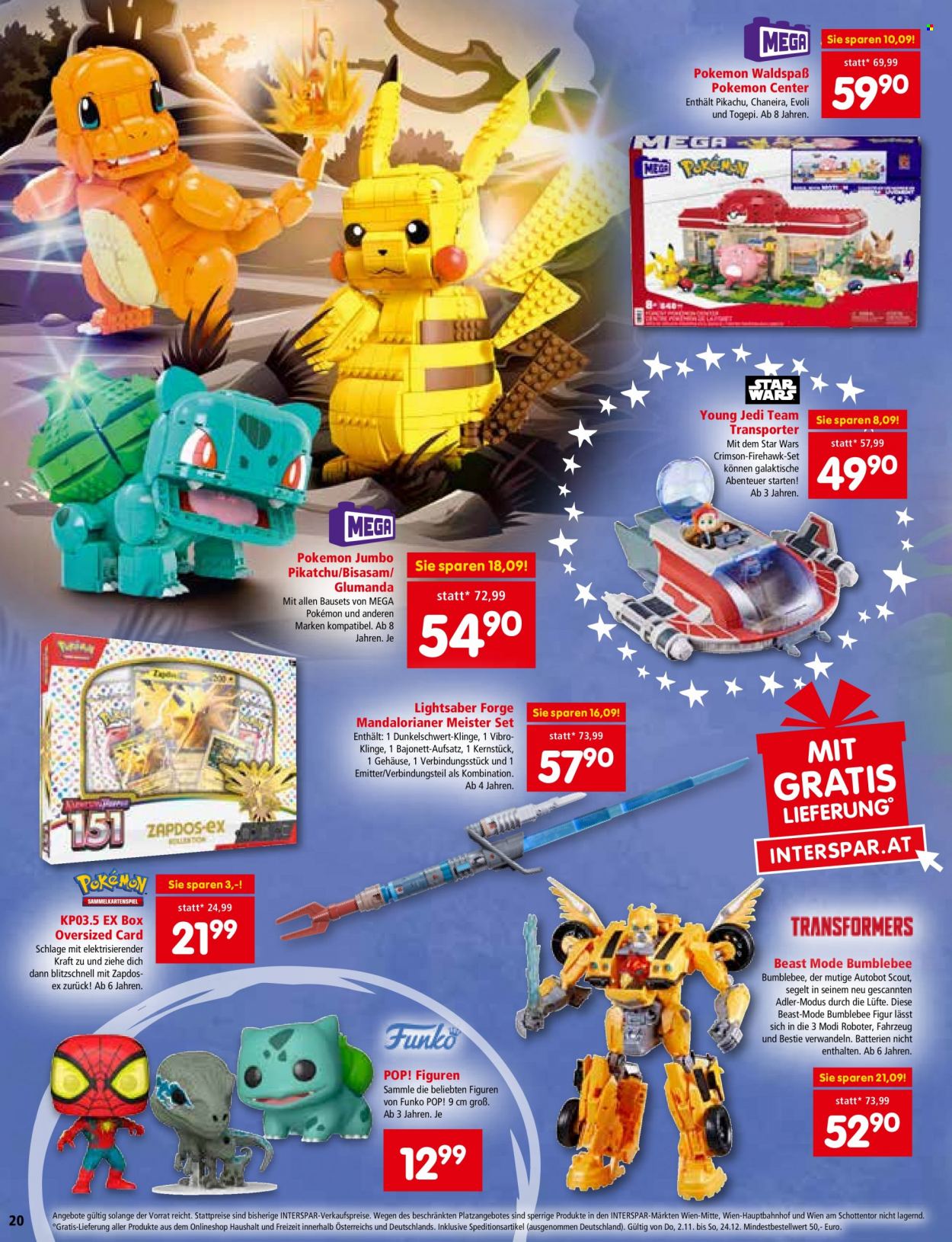 Angebote INTERSPAR - 2.11.2023 - 24.12.2023. Seite 20