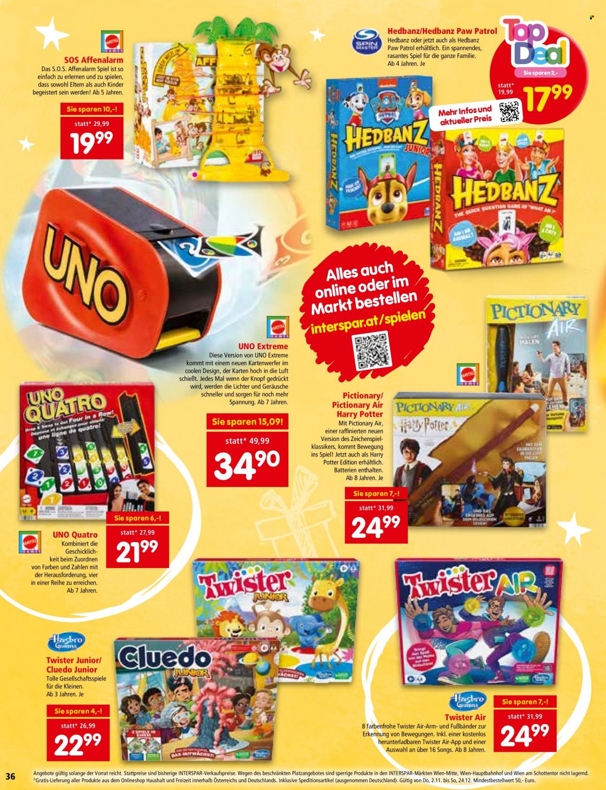 Angebote INTERSPAR - 2.11.2023 - 24.12.2023. Seite 36