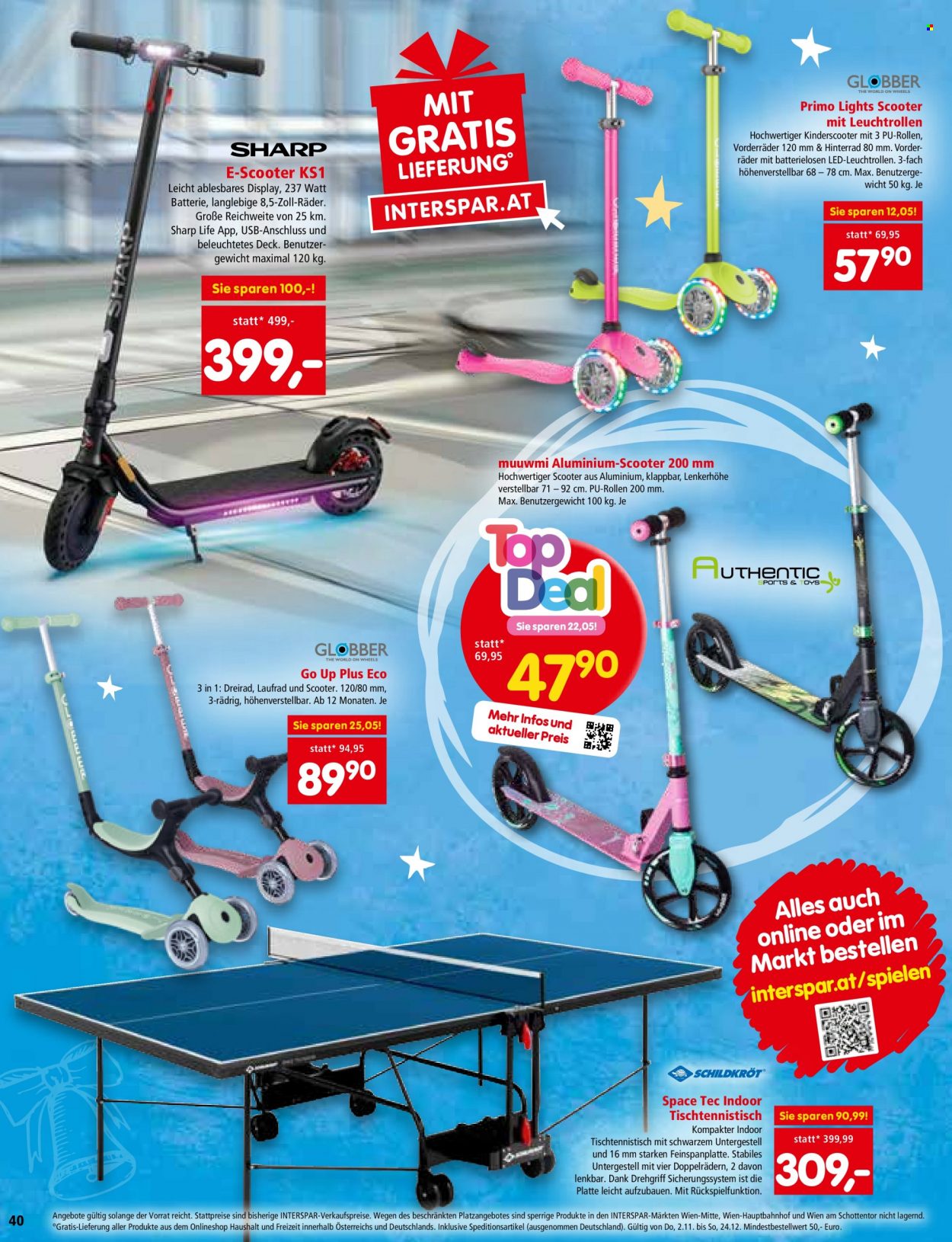 Angebote INTERSPAR - 2.11.2023 - 24.12.2023. Seite 40