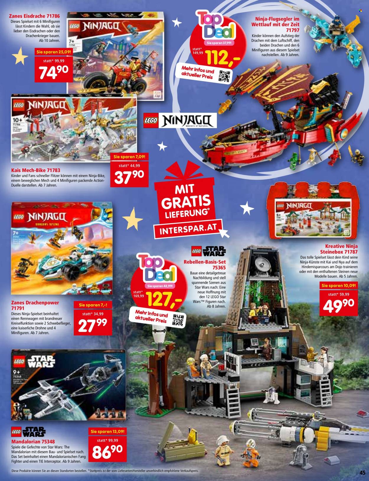 Angebote INTERSPAR - 2.11.2023 - 24.12.2023. Seite 45