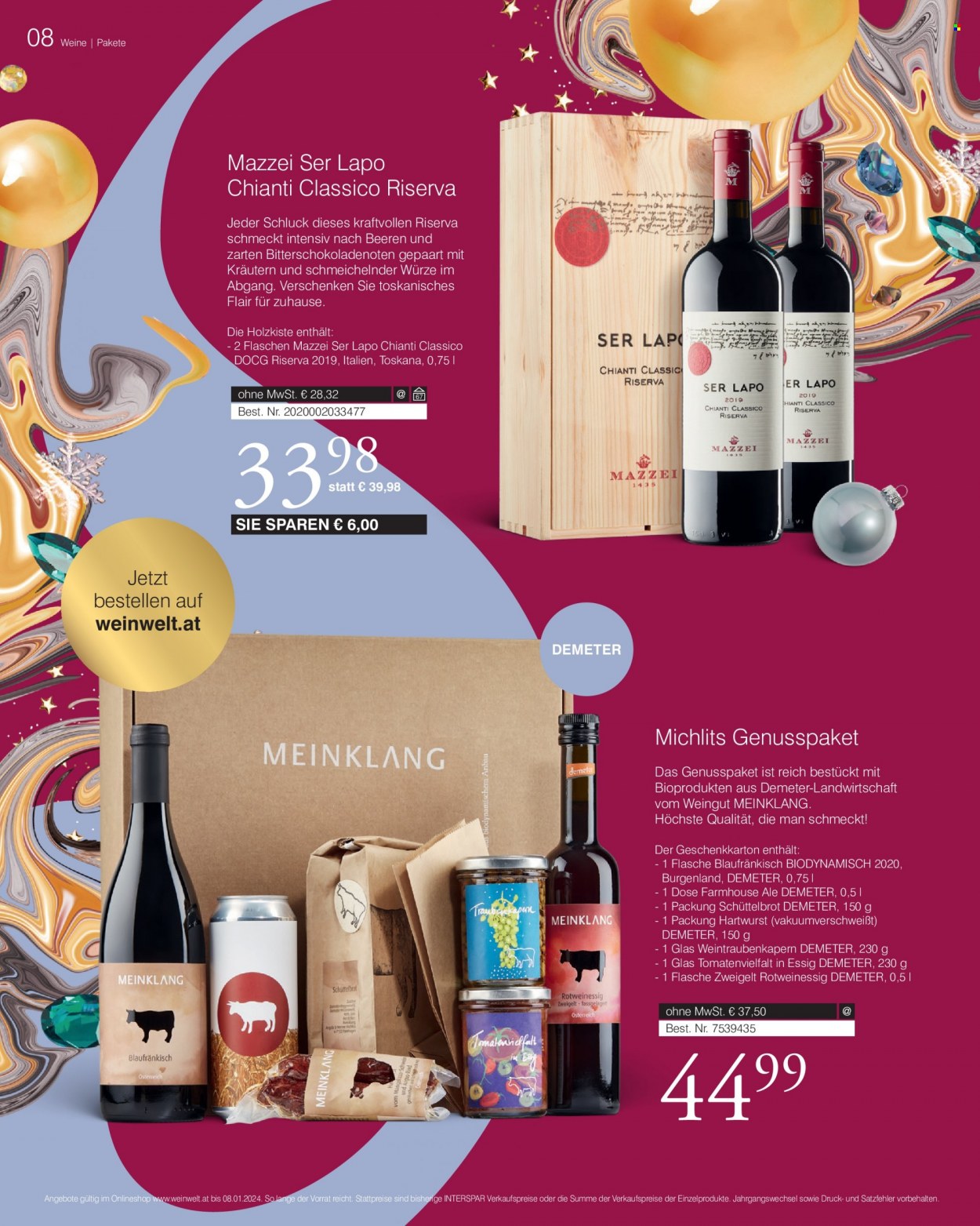 Angebote INTERSPAR - 2.11.2023 - 8.1.2024. Seite 8