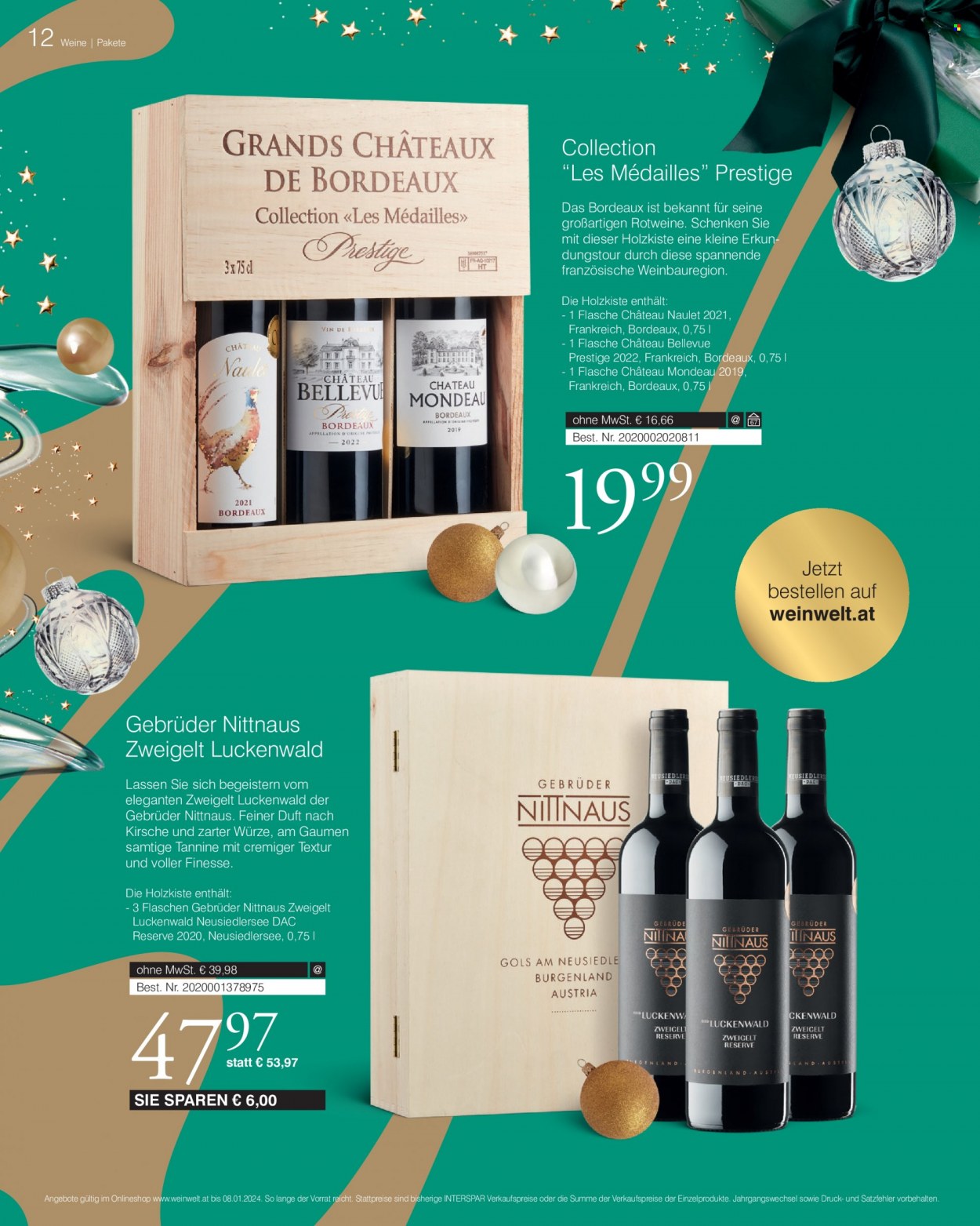 Angebote INTERSPAR - 2.11.2023 - 8.1.2024. Seite 12