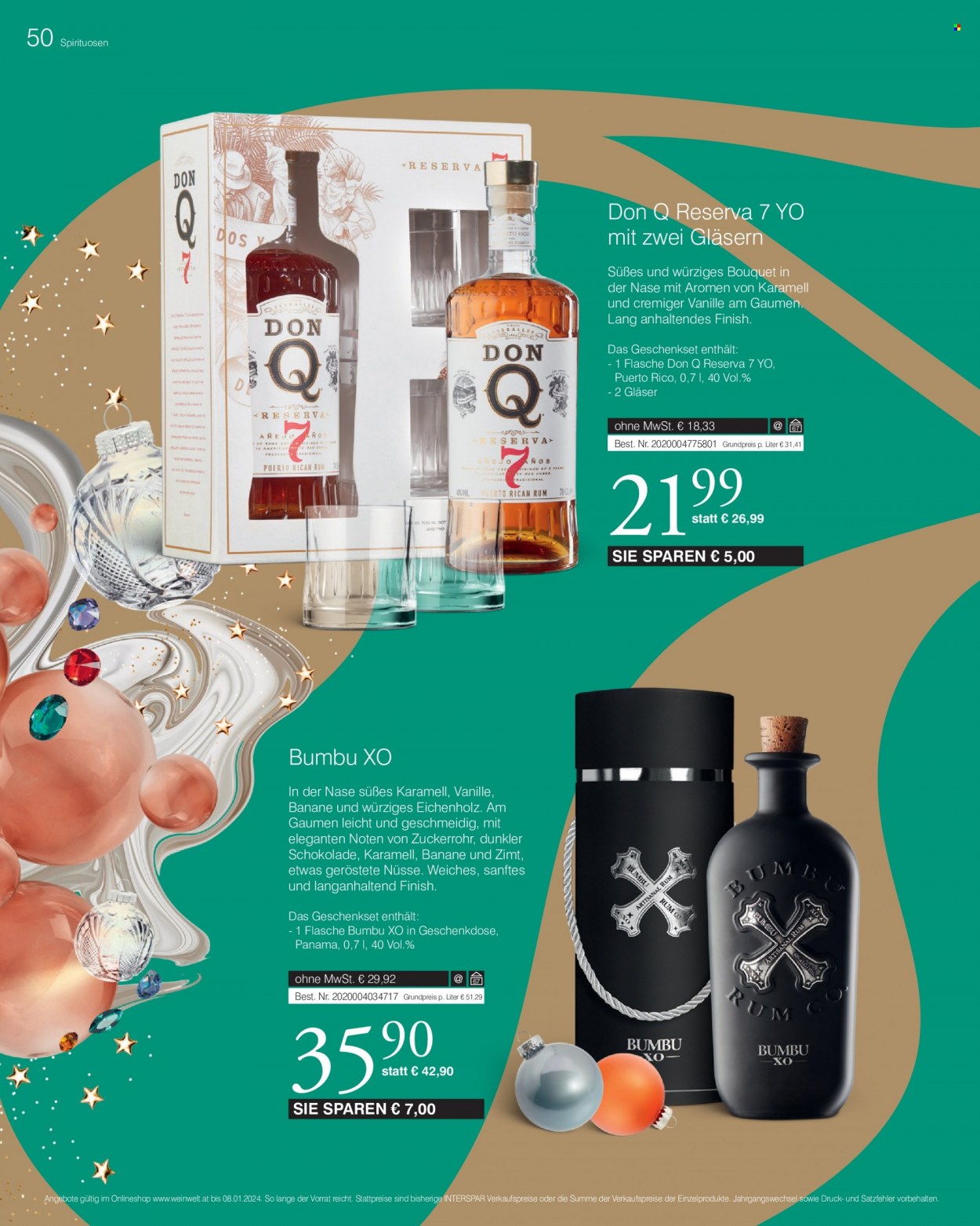Angebote INTERSPAR - 2.11.2023 - 8.1.2024. Seite 50