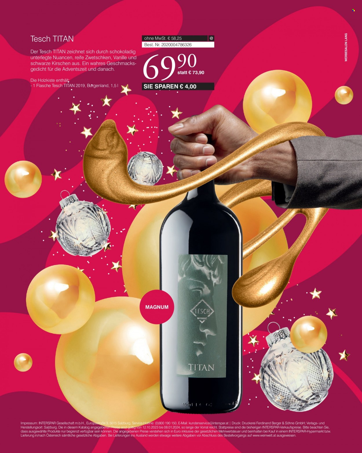 Angebote INTERSPAR - 2.11.2023 - 8.1.2024. Seite 52