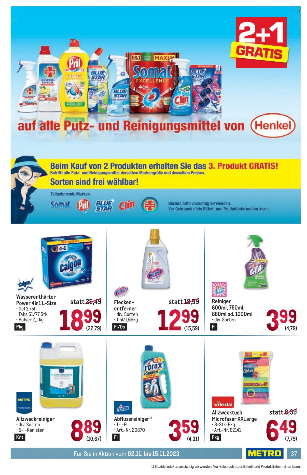 Angebote Metro - 2.11.2023 - 15.11.2023. Seite 37