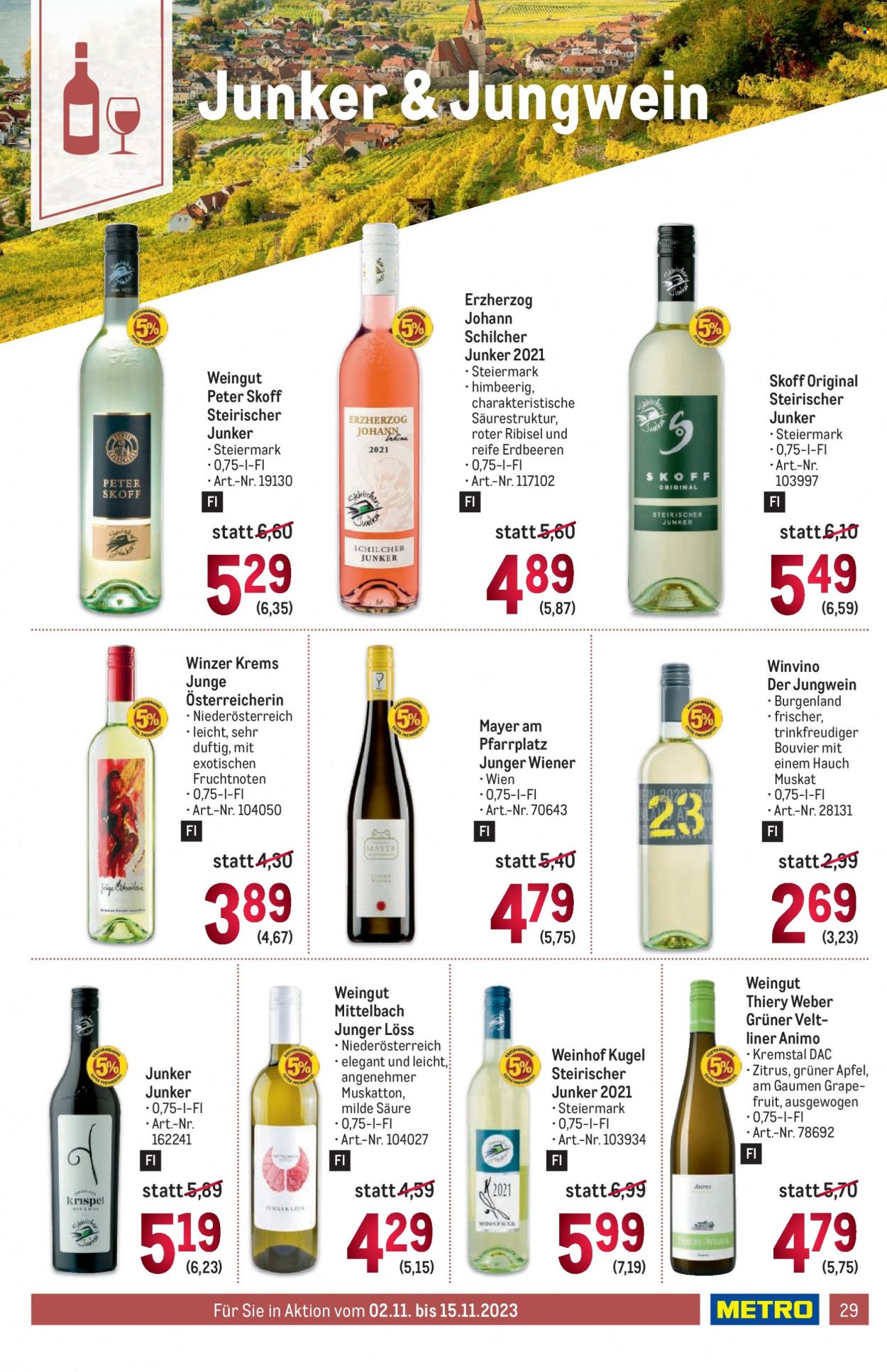 Angebote Metro - 2.11.2023 - 15.11.2023. Seite 29