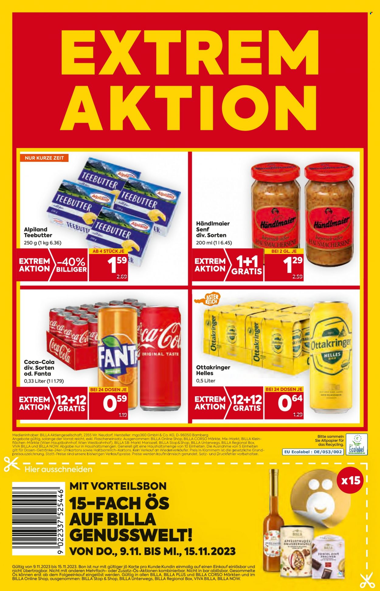 Angebote Billa - 9.11.2023 - 15.11.2023. Seite 16