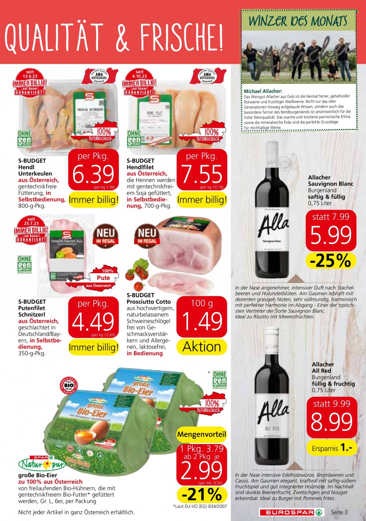 Angebote EUROSPAR - 9.11.2023 - 22.11.2023. Seite 3