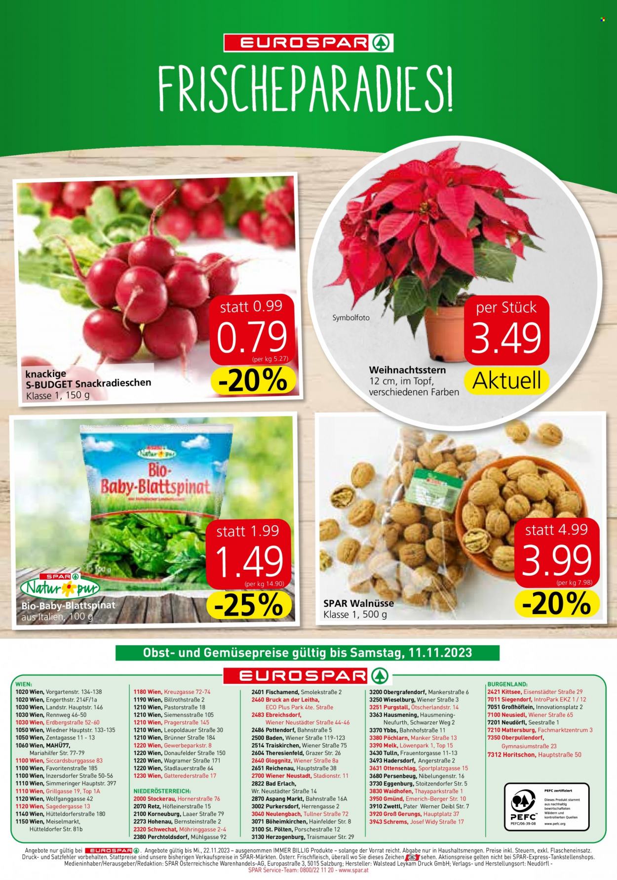 Angebote EUROSPAR - 9.11.2023 - 22.11.2023. Seite 16